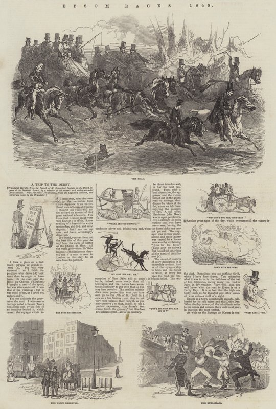 Epsom Races, 1849 alkotó: Harrison William Weir