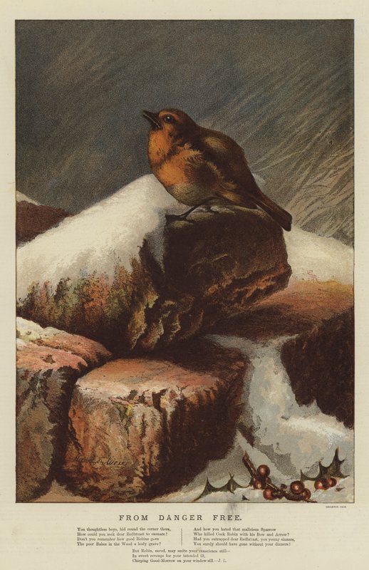 Veszélymentes (chromolitho) alkotó: Harrison William Weir