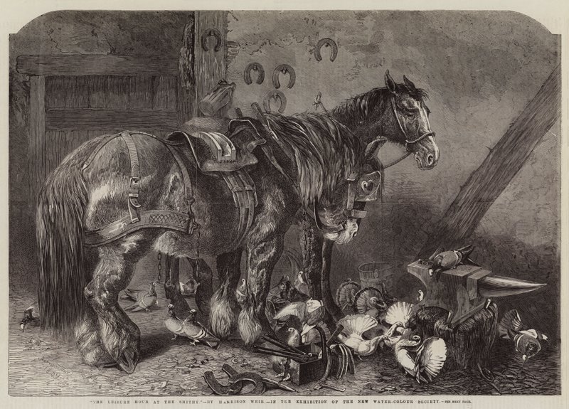 Szabadidő a kovácsműhelyben alkotó: Harrison William Weir