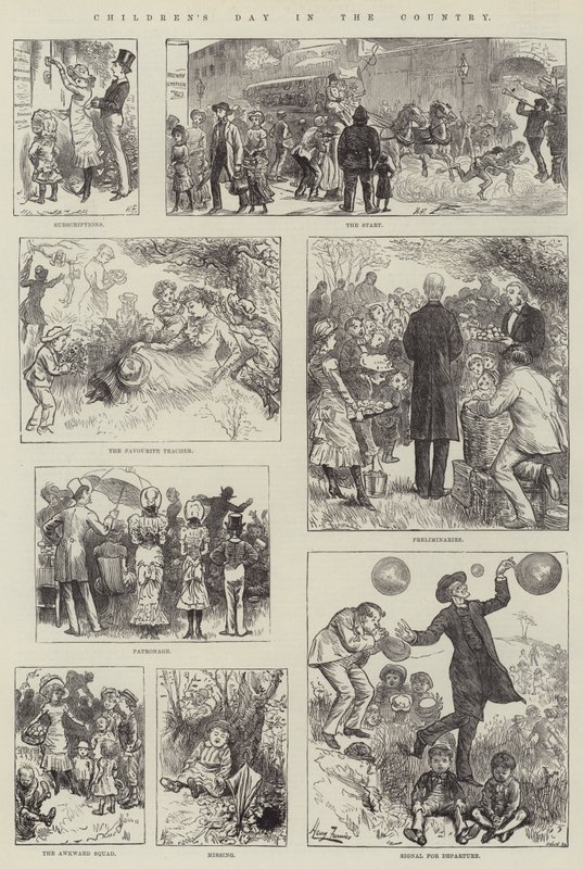 Gyermeknap a vidéken alkotó: Harry Furniss