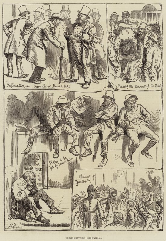 Dublini vázlatok alkotó: Harry Furniss