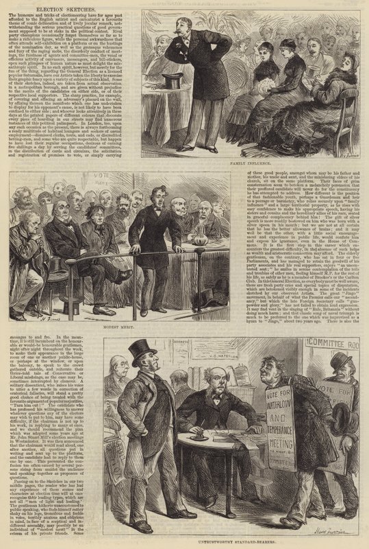 Választási vázlatok alkotó: Harry Furniss