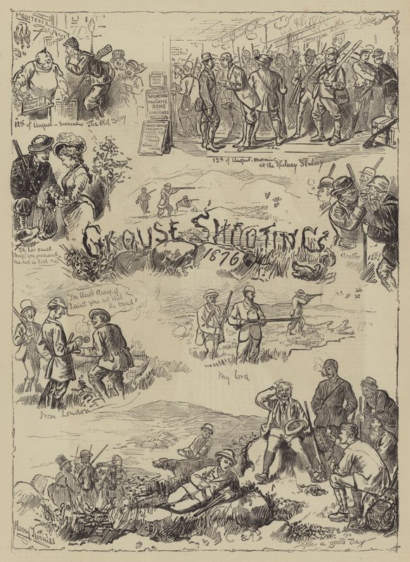 Fácánlövészet, 1876 alkotó: Harry Furniss
