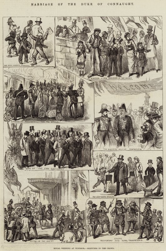 Connaught hercegének házassága alkotó: Harry Furniss