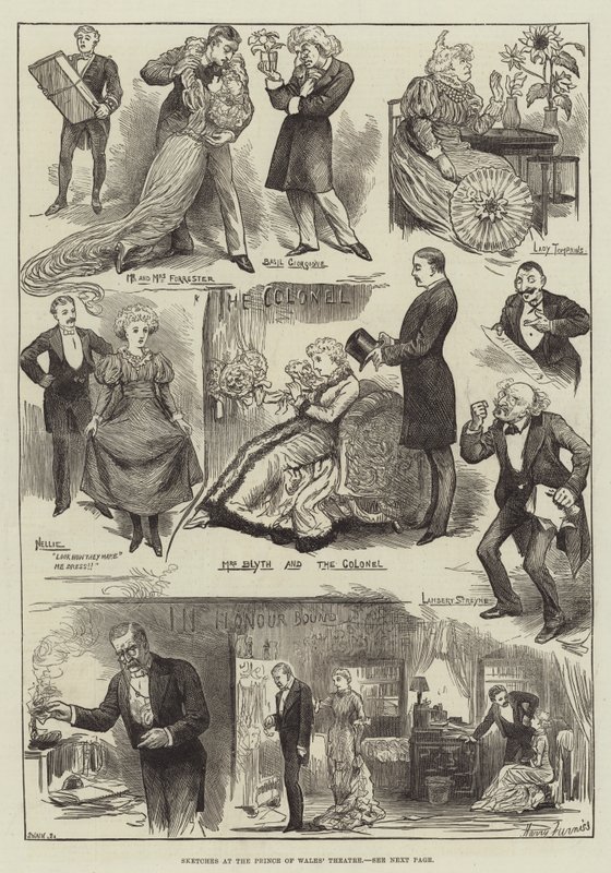 Vázlatok a walesi herceg színházában alkotó: Harry Furniss