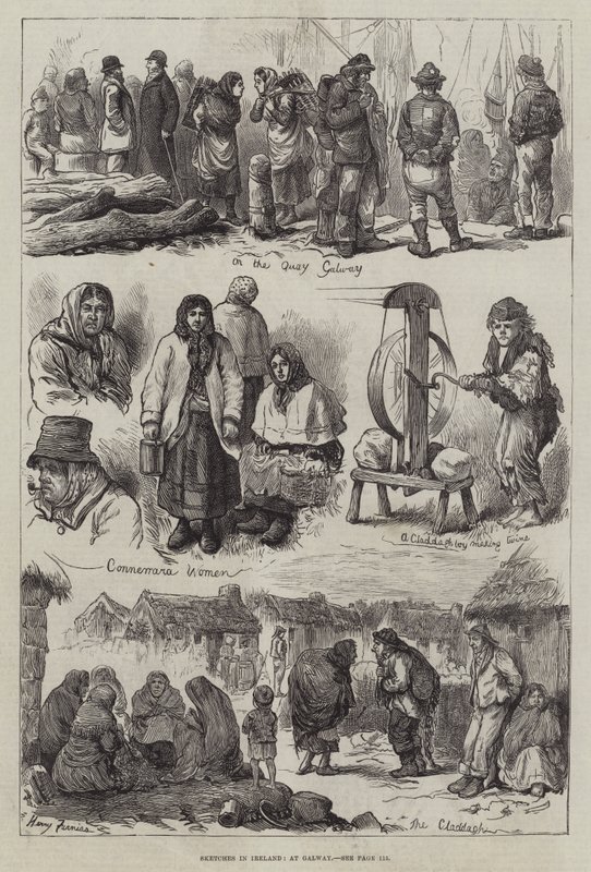 Vázlatok Írországban, Galwayben alkotó: Harry Furniss