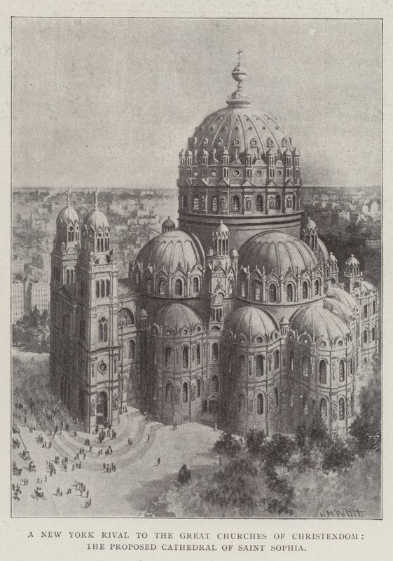 A kereszténység nagytemplomainak New York-i riválisa, a javasolt Szent Zsófia-székesegyház alkotó: Harry M. Pettit