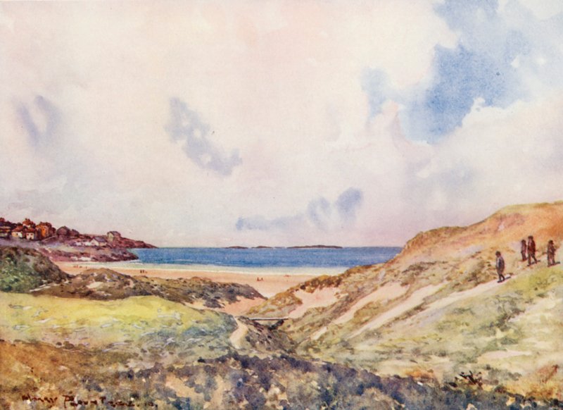 Golfpályák: zöldhöz érve (színes litho) alkotó: Harry (1878 1950) Rountree