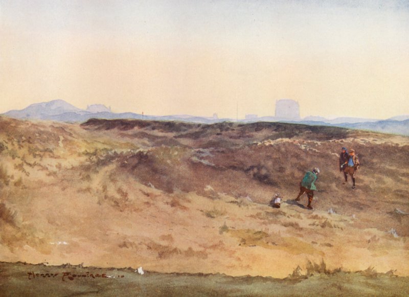 Golfpályák: (színes litho) alkotó: Harry (1878 1950) Rountree