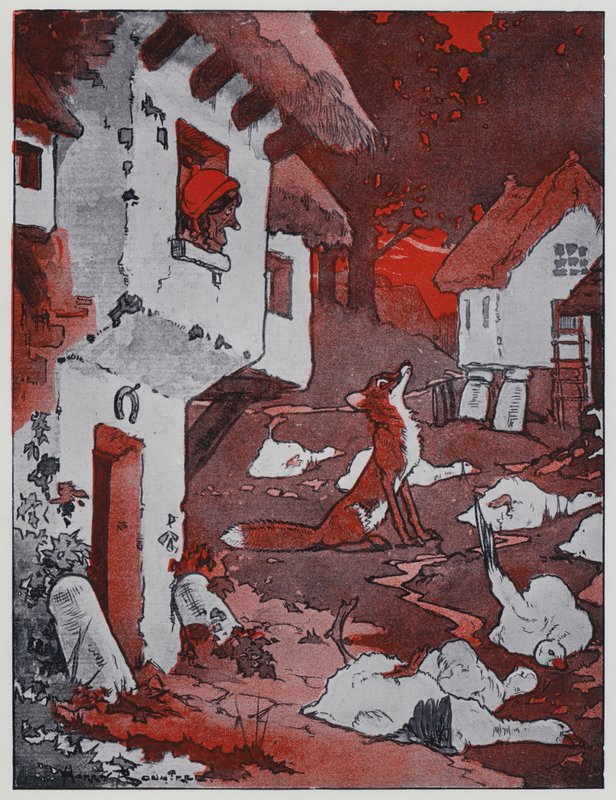 Ravasz Reynard kirándulása (színes litó) alkotó: Harry Rountree