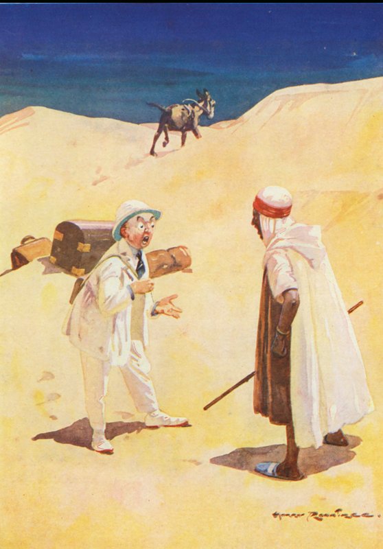 A szamár és az árnyéka (színes litó) alkotó: Harry Rountree