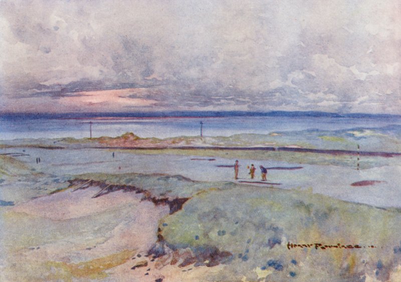 Golfpályák: zöldek (színes litográfia) alkotó: Harry (1878 1950) Rountree