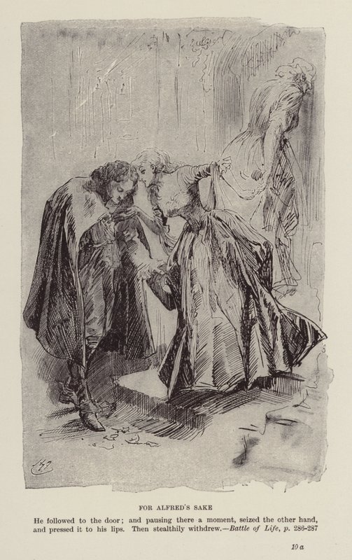 Charles Dickens karácsonyi könyvei: Dickens: Battle of Life (litográfia) alkotó: Harry (after) Furniss