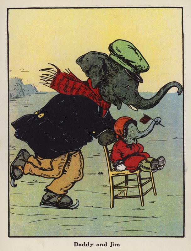 Apa és Jim (színes litó) alkotó: Harry B Neilson