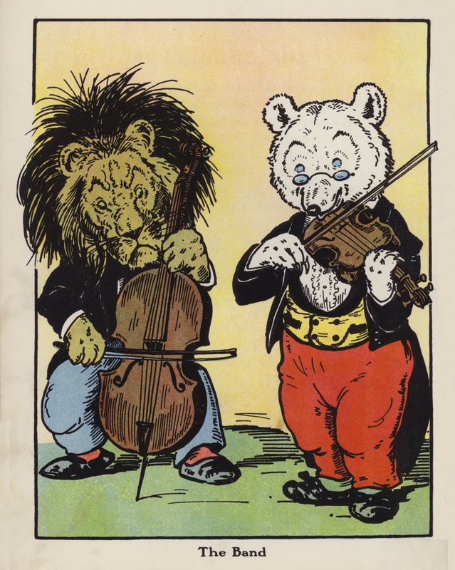 A zenekar (színes litó) alkotó: Harry B Neilson