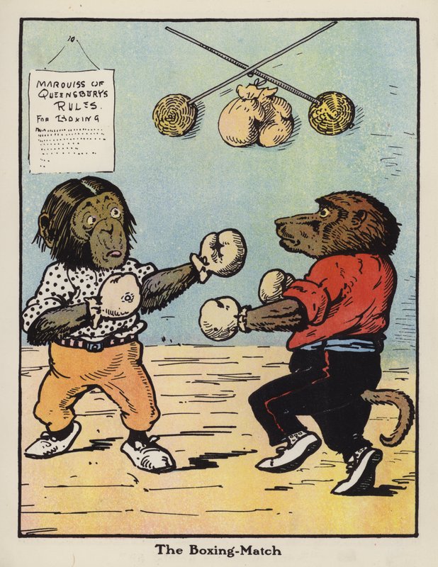 The Boxing-Match (színes litó) alkotó: Harry B Neilson