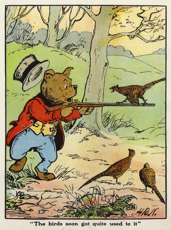 "A madarak hamar megszokták" (színes litho) alkotó: Harry B Neilson