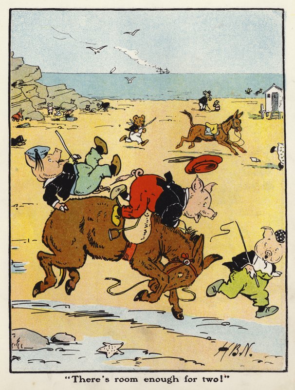 – Kettőnek van elég hely! (színes litó) alkotó: Harry B Neilson