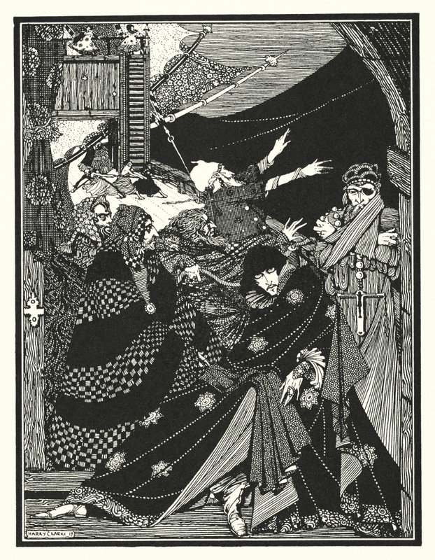 Edgar Allan Poe: MS Found in a Bottle (litográfia) alkotó: Harry Clarke