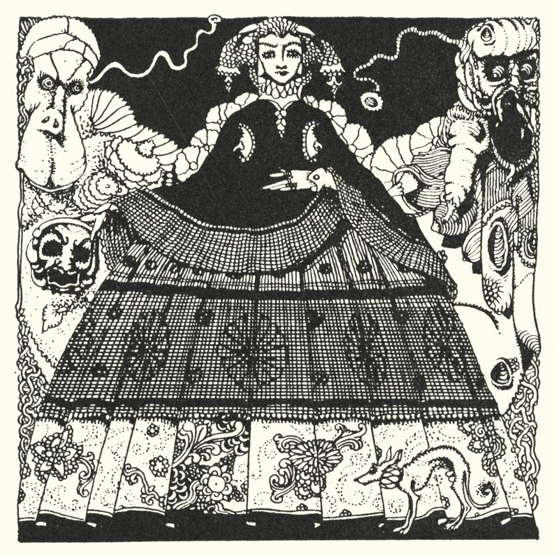 Edgar Allan Poe: Morella (litográfia) alkotó: Harry Clarke