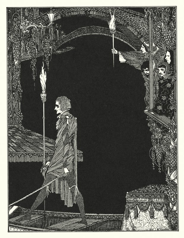 Edgar Allan Poe: A megbízás (litográfia) alkotó: Harry Clarke