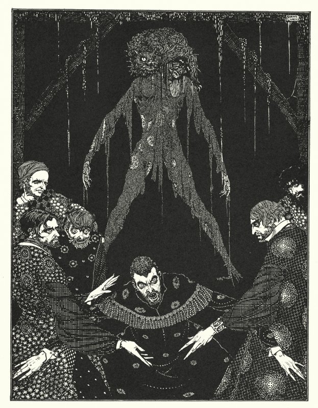 Edgar Allan Poe: A fekete macska (litográfia) alkotó: Harry Clarke