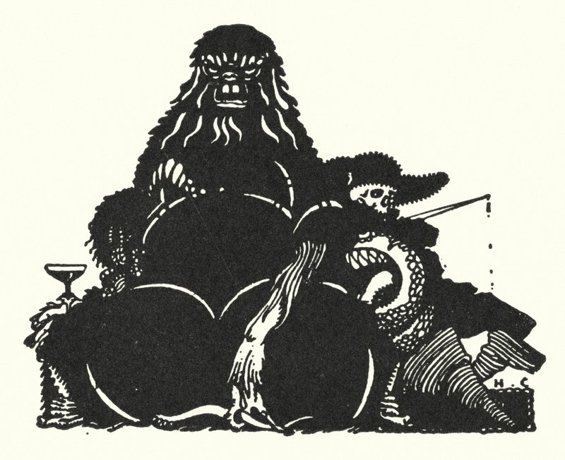 Edgar Allan Poe: A fekete macska (litográfia) alkotó: Harry Clarke
