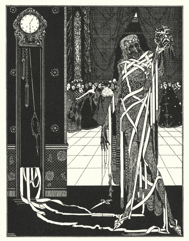 Edgar Allan Poe: A gödör és az inga (litográfia) alkotó: Harry Clarke