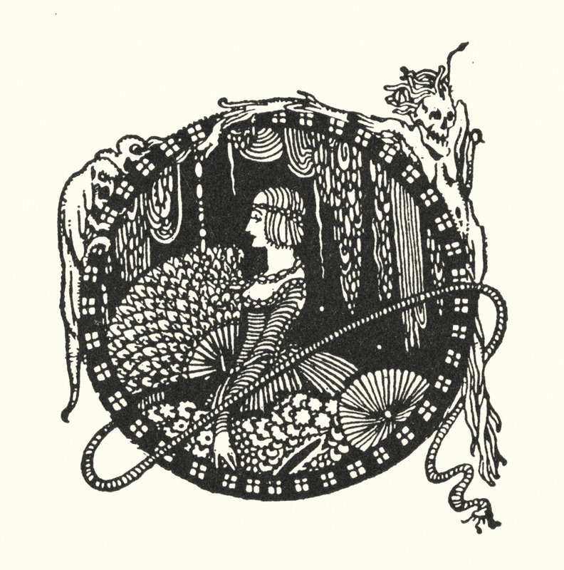 Edgar Allan Poe: A szemüveg (litográfia) alkotó: Harry Clarke