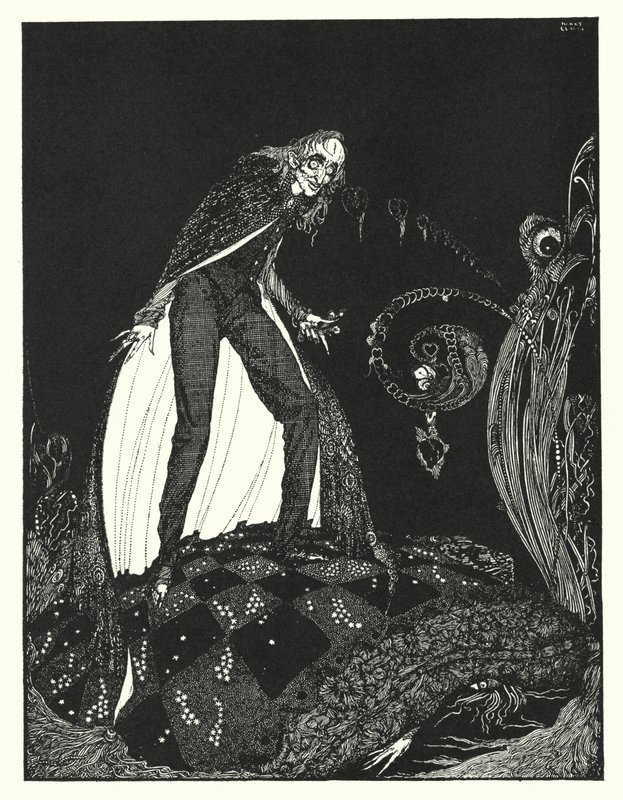 Edgar Allan Poe: A mesebeli szív (litográfia) alkotó: Harry Clarke