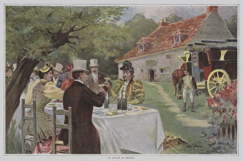 Un Lunch au Relais (Ebéd az út menti étteremben) alkotó: Harry Finney