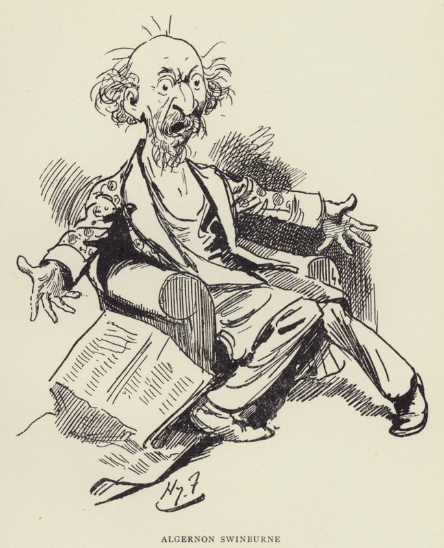 Algernon Swinburne alkotó: Harry Furniss