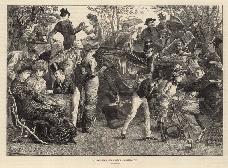 Az Eton és Harrow krikettmérkőzésen alkotó: Harry Furniss