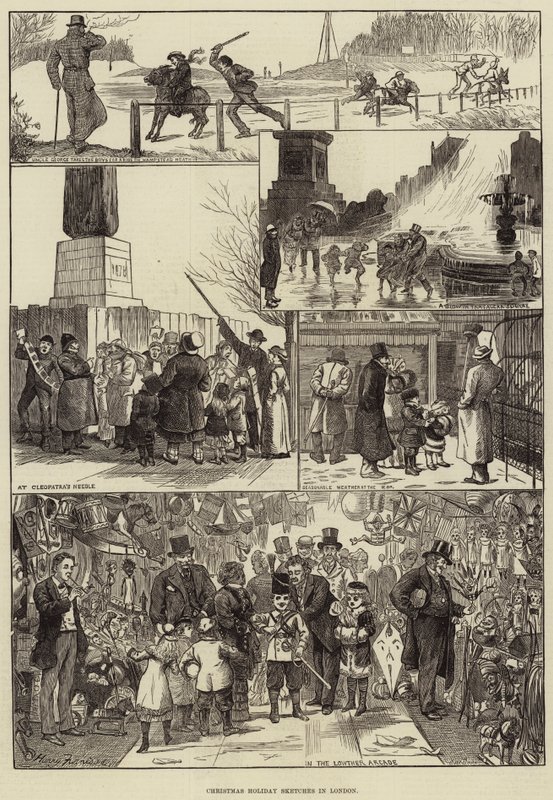 Karácsonyi ünnepi vázlatok Londonban alkotó: Harry Furniss