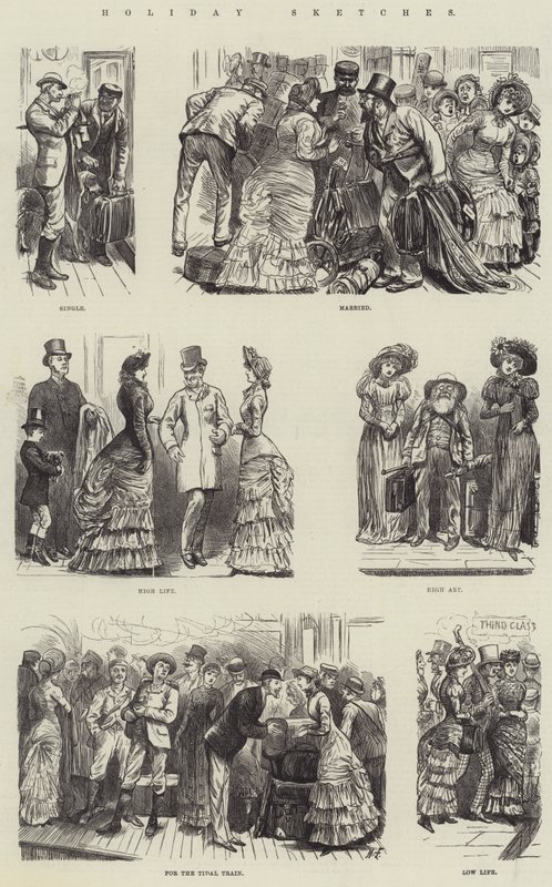 Nyaralás vázlatok alkotó: Harry Furniss