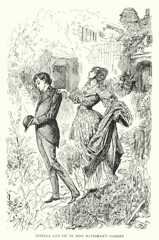 Illusztráció a nagy várakozásokhoz, Charles Dickens (litho) alkotó: Harry Furniss