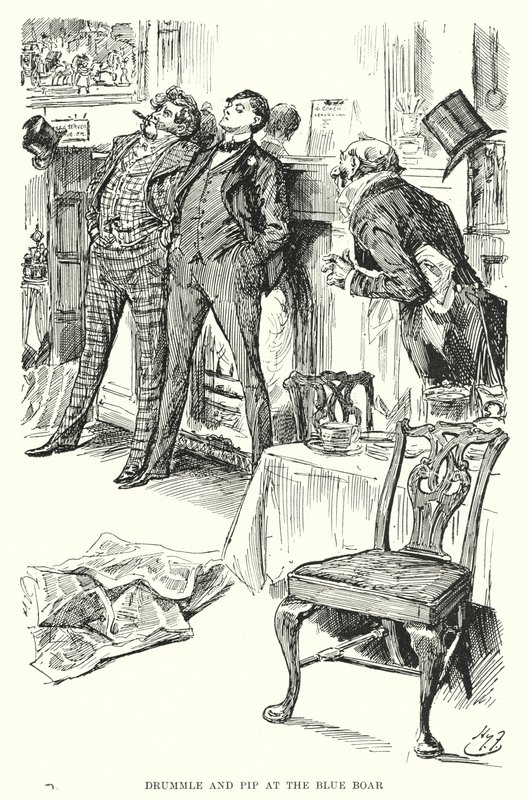 Illusztráció a nagy várakozásokhoz, Charles Dickens (litho) alkotó: Harry Furniss