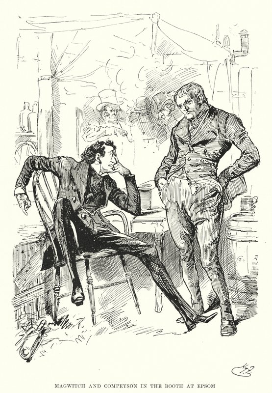 Illusztráció a nagy várakozásokhoz, Charles Dickens (litho) alkotó: Harry Furniss