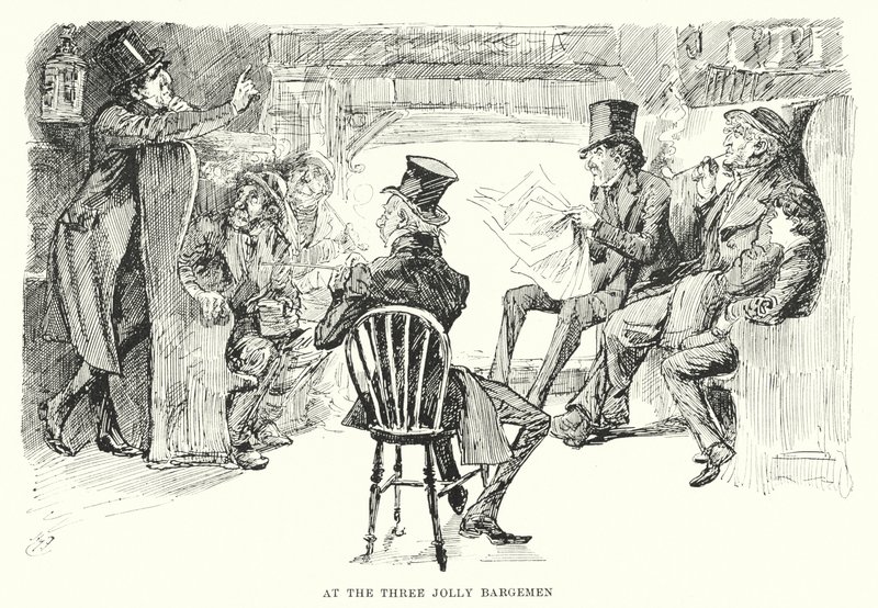 Illusztráció a nagy várakozásokhoz, Charles Dickens (litho) alkotó: Harry Furniss