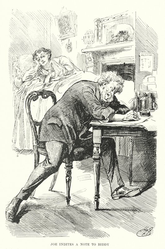 Illusztráció a nagy várakozásokhoz, Charles Dickens (litho) alkotó: Harry Furniss