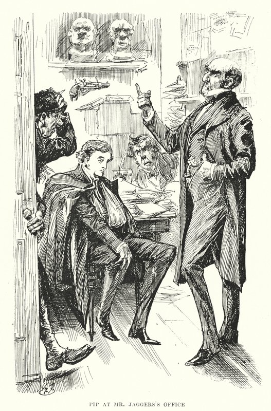 Illusztráció a nagy várakozásokhoz, Charles Dickens (litho) alkotó: Harry Furniss