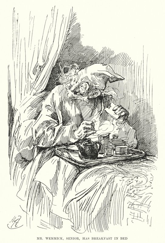 Illusztráció a nagy várakozásokhoz, Charles Dickens (litho) alkotó: Harry Furniss