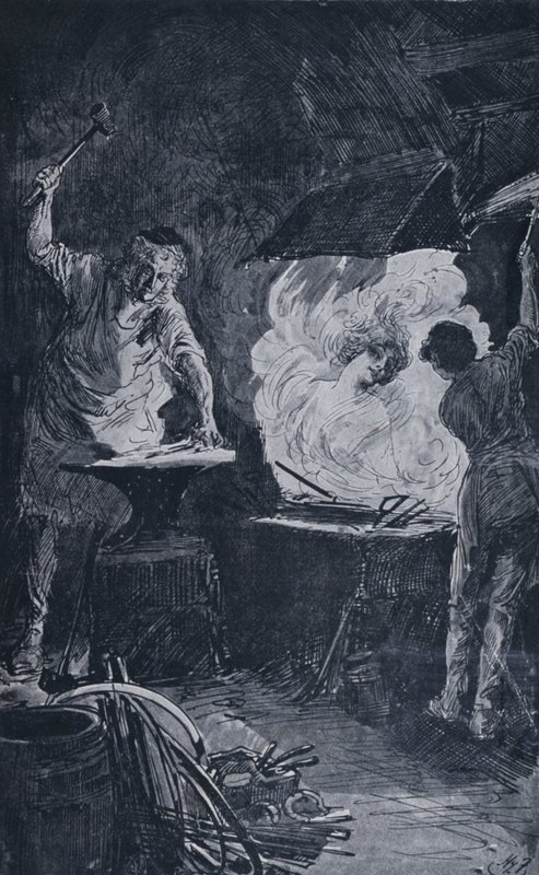 Illusztráció a nagy várakozásokhoz, Charles Dickens (litho) alkotó: Harry Furniss