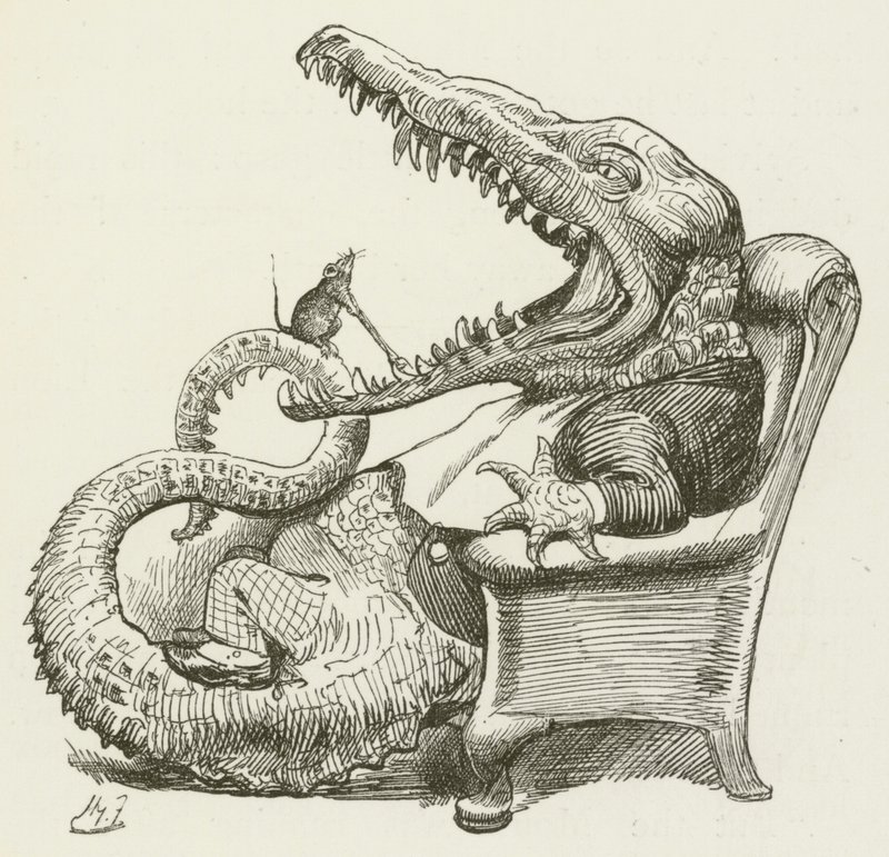 Illusztráció Sylvie és Bruno számára, Lewis Carroll alkotó: Harry Furniss