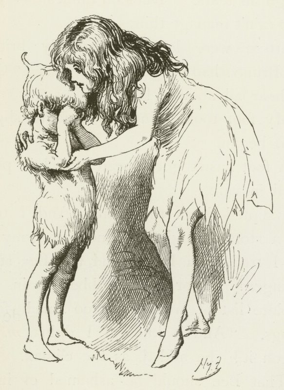 Illusztráció Sylvie és Bruno számára, Lewis Carroll alkotó: Harry Furniss