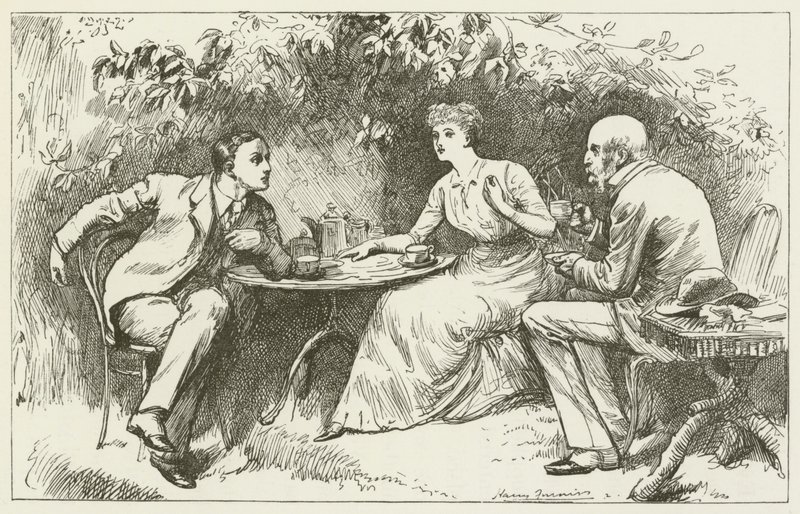 Illusztráció Sylvie és Bruno számára, Lewis Carroll alkotó: Harry Furniss