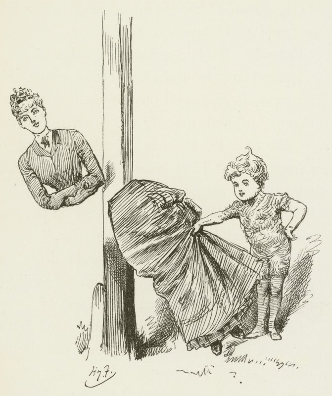 Illusztráció Sylvie és Bruno számára, Lewis Carroll alkotó: Harry Furniss