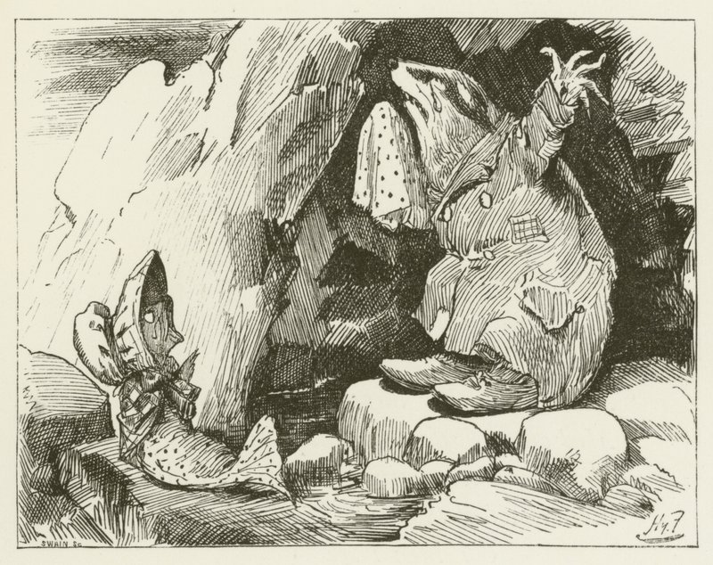 Illusztráció Sylvie és Bruno számára, Lewis Carroll alkotó: Harry Furniss