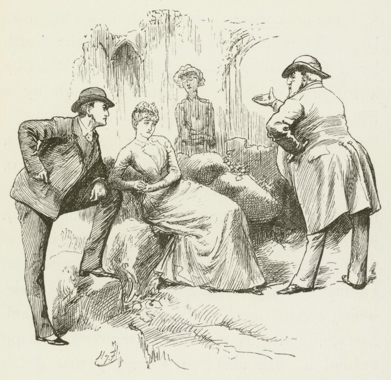 Illusztráció Sylvie és Bruno számára, Lewis Carroll alkotó: Harry Furniss