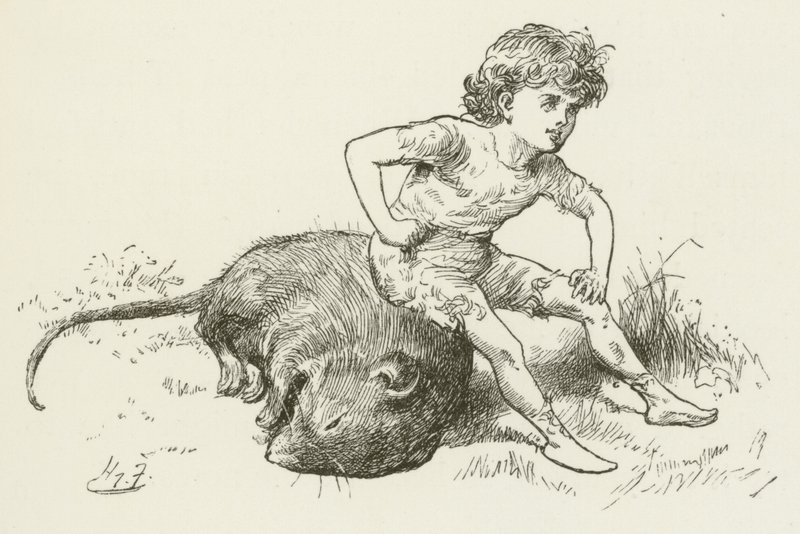 Illusztráció Sylvie és Bruno számára, Lewis Carroll alkotó: Harry Furniss